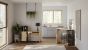 Roll Light Oak (Melamine) / Pure Black Bar Table | Style Our Home

