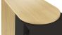 Roll Light Oak (Melamine) / Pure Black Bar Table | Style Our Home
