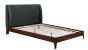 150cm Halfden Fabric Bed Grey