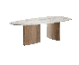 Silhouette table with amber walnut legs by Gautier | Style Our Home