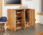 Baumhaus Mobel Oak Extra Large Shoe Cupboard - Style Our Home