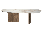 Silhouette table with amber walnut legs by Gautier | Style Our Home