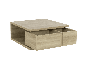 Natura square coffee table with drawers by Gautier | Style Our Home