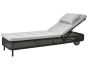 Presley Black Sunbed - Light Grey Natté by Cane-line | Style Our home