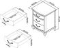 Montreux Urban Grey 3 Drawer Nightstand - Style Our Home