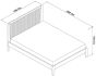 Rimini Aged & Weathered Oak 4'6 Double Bedstead