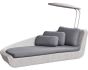 Savannah White Daybed - Right Module - Grey Natté by Cane-line | Style Our Home