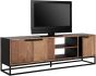 Cosmo No.2 Medium TV Stand, 3 Doors, 2 Open Racks