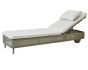Presley Taupe Sunbed - White Natté by Cane-line | Style Our home
