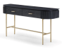 Lantine Console Table - Black Oak & Brass | Style Our Home