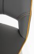 Somerwick Graphite Grey Swivel Bar Chair – Stainless Steel Legs