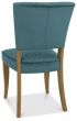 Logan Rustic Oak Upholstered Chair - Azure Velvet Fabric (Pair) by Bentley Designs | Style Our Home