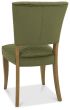 Logan Rustic Oak Upholstered Chair - Cedar Velvet Fabric (Pair) by Bentley Designs | Style Our Home