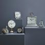 Latham Small Aluminium Rectangular Clock With Roman Numerals by Libra Designs | Style Our Home
