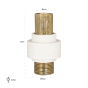 Vase Kai shiny brass (Gold) by  Richmond Interiors | Style Our Home
