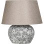 Aged Round Table Lamp With Shade by Libra Designs | Style Our Home