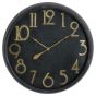 Soho Brass And Black Large Clock by Hill Interiors | Style Our Home
