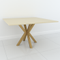 Studio Line Dining Table - 4 Seater in Beige & Gold by Steve Bristow | Style Our Home