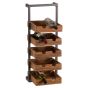 Live Edge Collection 10 Bottle Hanging Wine Rack | Style Our Home