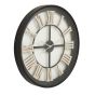 Black Framed Skeleton Clock With White Roman Numerals by Hill Interiors | Style Our Home