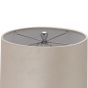 Alberta Metallic Glass Lamp With Velvet Shade