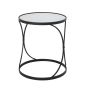 Concaved Set Of Two Black Mirrored Side Tables by Hill Interiors | Style Our Home  