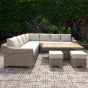 Capri Outdoor Large Corner Set With Riser Table + 2 Stools by Hill Interiors | Style Our Home  