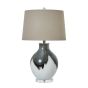 Grey Shadows Table Lamp With Linen Shade by Hill Interiors | Style Our Home  