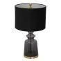 Luxton Glass Urn Lamp With Black Velvet Shade by Hill Interiors | Style Our Home  