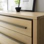 Rimini Aged & Weathered Oak 6 Drawer Wide Chest