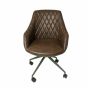 Focus Office Chair Chestnut Vegan Leatherby Bluebone | Style Our Home