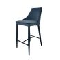 Alain Bar Stool - Essence Grey Velvet by Tommy Franks | Style Our Home
