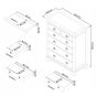 Chantilly White 2+4 Drawer Chest - Style Our Home