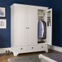 Chantilly White Triple Wardrobe - Style Our Home