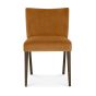 Turin Dark Oak Upholstered Pumpkin Dining Chair (a pair) - Style Our Home