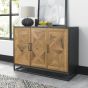 Marque Rustic Oak & Peppercorn Narrow Sideboard - Style Our Home