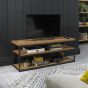 Marque Rustic Oak Open Entertainment Unit - Style Our Home