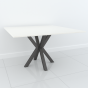 Studio Line Dining Table - 4 Seater in White & Grey Cross by Steve Bristow | Style Our Home