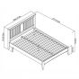 Hampstead White 5' Kingsize Bedstead