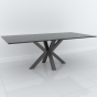 Studio Cross Rectangular Dining Table - 6 Seater in Black & Grey by Steve Bristow | Style Our Home