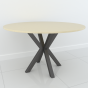 Studio Cross Round Dining Table in Beige & Grey by Steve Bristow | Style Our Home