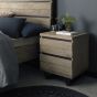 Tivoli Weathered Oak 2 Drawer Nightstand by Bentley Designs | Style Our Home
