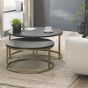 Marina Brass Coffee Nest Of Tables - Style Our Home 