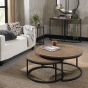 Chevron Weathered Ash Coffee Nest Of Tables by Bentley Designs | Style Our Home