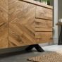 Ellipse Rustic Oak Wide Sideboard by Bentley Designs | Style Our Home
