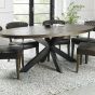 Ellipse Fumed Oak 6 Seater Dining Table by Bentley Designs | Style Our Home