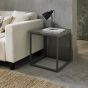 Renzo Zinc & Dark Grey Side Table | Style Our Home