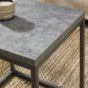 Renzo Zinc & Dark Grey Side Table | Style Our Home