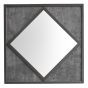 Renzo Zinc & Dark Grey Square Wall Mirror | Style Our Home