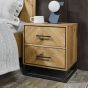 Riva Rustic Oak 2 Drawer Nightstand | Style Our Home